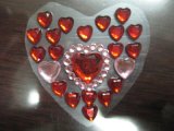 OEM New Design Heart-Shape DIY Crystal Sticker