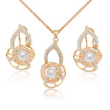 Birthday Gift Necklace China Alloy Pearl Jewelry Set
