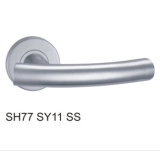 Stainless Steel Hollow Tube Lever Door Handle (SH77SY11 SS)
