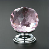 Pink Crystal Handle Series for Furniture Decoration