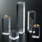 Rectangular Acrylic Cube Display/Acrylic Banner for Jewelry Presentation