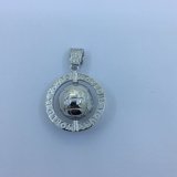 Fashion Sterling Silver Bell with CZ Stone