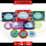 Macau Poker Table Chips; Crown Poker Chip Set/ Custom Plastic Acrylic Casino Chip Set with Aluminum Case (YM-SCMA002)