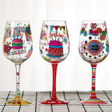 Hand Painting Wine Goblet Customize Champagne Goblet Hand Painted Wine Glass