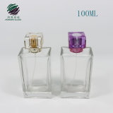 100ml Rectangle Clear Perfume Spray Cosmetic Glass Bottle