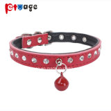 Red Crystal Pet Collar with Clear Bells Dog Collars Pet Product