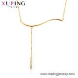44272 Fashion Charm Sample 18K Gold-Plated Alloy Copper Imitation Jewelry Chain Necklace