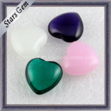 Big Size Heart Double Cabochon Glass