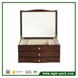 High-End Personalized Luxury Black Wooden Jewelry Box