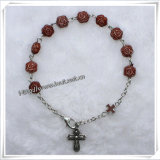 8*5mm Resin Rose Beads Rosary Bracelets (IO-CB121)