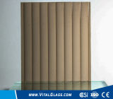 3-6mm Bronze Moru Patterned Glass with CE&ISO9001