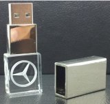 2016 Hot Selling Promotion Gift Crystal USB Flash Drive with 3D Logo