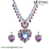 Fashion Big Stone Luxury Crystal Heart Shaped Wedding Jewelry Set-41