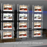 Floor Display Window with Crystal LED Real Estate