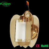 Modern Style in Yellow Glass Shade Glass Wall Lamp (9133/1W)
