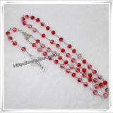Factory Hot Selling! ! ! Fashion Cross Necklace Rosary Beads (IO-cr177)