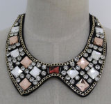 Fashion Lady Square Crystal Chunky Costume Jewelry Collar (JE0171)