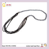 Fashion Freshwater Pearl, Facted Crystal Glass Bead Necklace, Latest Design Jewellery/Jewelry Necklace with Magnet Clasp
