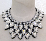 Lady Fashion New Waterdrop Crystal Collar Necklace Costume Jewelry (JE0184)