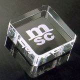 Customized Glass Cube, Elegant Glass Crystal Paperweights Wholesaler
