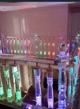 Colorful LED Lighted Clear Acrylic Pillars, Acrylic Wedding Columns Baluster