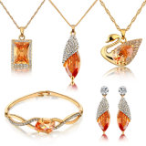 Swan Pendant Earring Necklace Bracelet Wholesale Set Fashion Jewellery Set