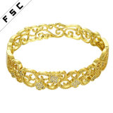 Hot Sale Charm Jewelry Gold Plated CZ Diamond Female Bracelet