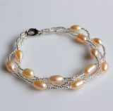 Fashion Freshwater Pearl Bracelet Jewelry Wholesale (EB1534-2)