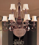 Hotel European Chandelier with Fabric Lampshade (TYD0195010301-6+3)