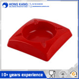 Square Melamine Ashtray with Solid Color