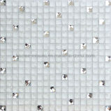 15*15mm Mixed White and Silver Glass Mirror Mosaic with Ce Certificate