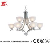 Luxury Crystal Chandelier with Glass Shades 1429-84-Pl