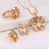 Fashion Elegant CZ Crystal Animal Butterfly Jewelry Set for Women's Best Gift --61656