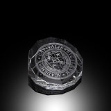 Crystal Double Octagon Paperweight (#52011)