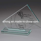 Jade Glass Angled Rectangle Award (CA-1134)