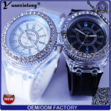 Yxl-696 Newest Deisgn Hot Sale Luxury High Quality Fashion Crystal Light Silicone Wrist Watch