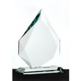 Diamond Jade Glass Trophy