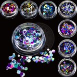 Acrylic Nail Art 3D DIY Colorful Mixed Round Glitter Sequins