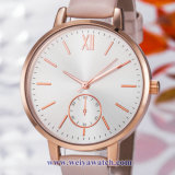 OEM Leather Strap Lady Quartz Wist Watch, Ladies Watches (WY-17029B)