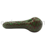 Tobacco Glass Spoon Pipe Hand Pipe for Smoking (ES-HP-458)