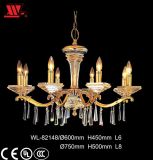 Crystal Chandelier with Glass Decoration Wl-82148