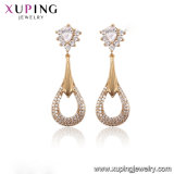 91388 Fashion Elegant CZ Diamond Round 18k Gold-Plated Imitation Jewelry Earring
