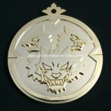 Customized Golden Metal Medals with Back Text