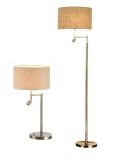 Modern Table and Floor Lamp with Fabric Shade (WH-2216)