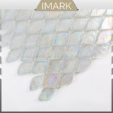 Crystal White Leaf Shape Glass Mosaic Decorative Design
