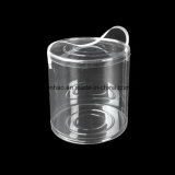 PVC Pet PP crystal Clear Transparent Plastic Packaging Bottles with Cap Cylinder Box with Lid