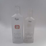 50/70cl Transparent Vodka Glass Bottle with Decal Artwork