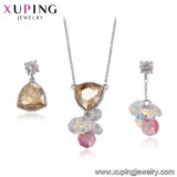 64399 Xuping Wholesale China Jewelry Charms Diamond Crystals From Swarovski jewellery Set