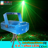 Mini Laser Disco Party Stage Lighting Six in One Effect Sound Control