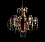 Original Country Style Green Crystal Wood Pendant Lamp (cos9233)